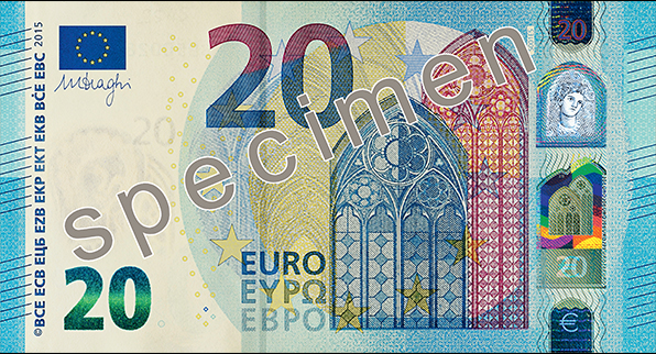 20 Euro Banknote Frontansicht