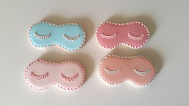 arbonne, eye masks, pink, blue, coral, cookies.jpg